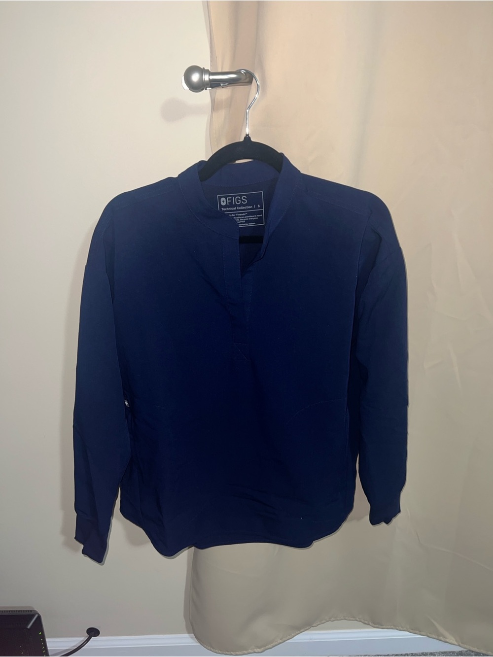 FIGS Navy Blue Women's Medical Scrub Top